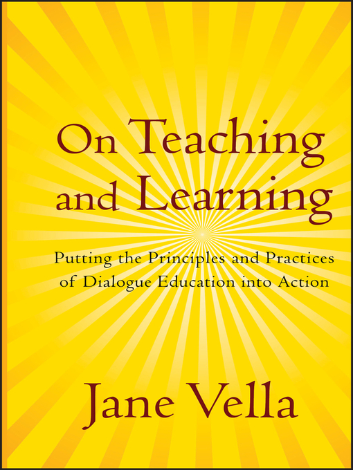 Title details for On Teaching and Learning by Jane Vella - Available